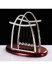 Bola de colisión - Juguete científico - Juguete de observación de inercia de colisión - Conservación de física de bola de colisión - Artesanía de hierro decoración creativa - Adorno - Regalo para fiestas - Regalo de cumpleaños - Regalo - Juguete - Multicolor - Ver 10