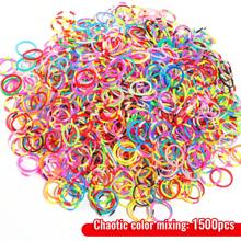 1500pcs/7500pcs Loom Bracelet Making Kit, Loom Bands, Rubber Ring Craft Gift, Refill Loom Bands Set, Loom Band Kit, Colorful Loom Band Set, For DIY Friendship Bracelet & Necklace Personalized Creation
