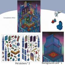 2 张装饰贴纸 - 今日商务系列趣味计划器装饰贴纸，包括 2 张宠物贴纸 + 1 张场景纸板、学校用品、返校 - 彩色 - 查看 11