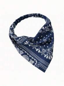 24*16cm 腰果印花弹力发带，女士头饰，发带，发套头巾头巾柔软，轻便时尚简约多功能户外旅行和运动礼品发饰头带，适合女性，学校用品，大学 - 彩色 - 查看 7