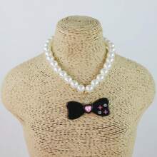 Colliers élastiques pour animaux de compagnie (chats et chiens) de petite et moyenne taille avec des décorations de diamants, arcs, étoiles, lune et perles. Accessoires décoratifs magnifiques pour chiots et chatons