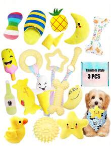 1 Set Pet Chew Toy Kit, Suitable For Small To Medium Dogs, TPR & Squeaky Chew Toys Series, Interactive Toys, Healthy Training Toy Set For Dogs - Multicolor - View 21