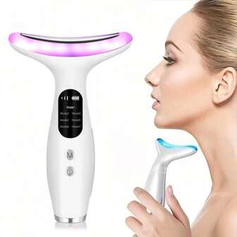Led Micro-Current Massager Handset Firming Wrinkle Removal Device For Neck Face Skin Care Tightens And Lifts Facial Device Spa Beauty Equipment 400mAh