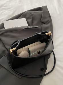 时尚新款纯色不对称个性斜挎包，多功能优雅的不对称造型女士单肩包，适合购物、钱包、逛街、年轻女性、大学生、新人和白领人士。非常适合办公室、大学、工作、商务、通勤、户外活动、旅行和郊游。