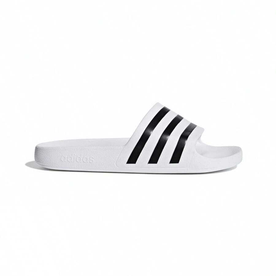 Adidas ADILETTE AQUA - Black and White - View 1
