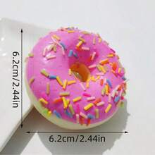 قطعة واحدة لعبة برغر مرن واقعي ضيقي، كرة إرتخاء لتخفيف الضغط على شكل برغر ، نموذج زخرفي للكعك، لعبة جديدة ممتعة - قهوة بني - مشاهدة 11