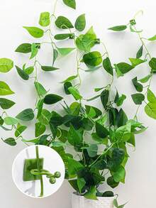 10/20 piezas Ganchos de montaje en pared para plantas trepadoras, fijadores de hojas de hiedra, clips para plantas trepadoras sin taladro, clips para amarrar cables, estante para plantas, decoración del hogar, decoración de jardín exterior