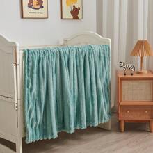 Super Soft King Blanket Pink Premium Silky Flannel Fleece 3D Ribbed Jacquard Lightweight Bed Blanket All Season Use (Pink Ribbed, King(90"X110")) - Mint Green Ribbed - 查看 3