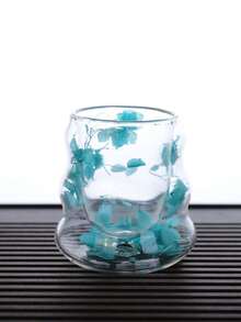 双层玻璃咖啡杯，内含干花，保温杯，螺旋玻璃云朵杯，适用于冷热饮品，尤其适合冰饮、汽水、水果茶、果汁和拿铁——是婚礼、派对、新娘送礼会、生日礼物的理想之选，也可用于家居和卧室装饰。 - 彩色 - 查看 12