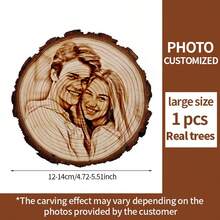 Customized Couple Photos, Personalized Gifts For Men & Women, Home Decor Gifts For Christmas, Boyfriend/Girlfriend Birthday, Anniversary Cat/Dog Memorial Gifts, Wedding Gifts, Valentine's Day Gifts, Personalized Premium Artwork Gifts, Upload Real Photos For Custom Framing And Engraving,Multi-Functional, Ornamental,Reusable,Exquisite,Stylish,High-Quality,Colorful,Modern,Custom,Personalized,Unique,Ideal Gifts For Him,Ideal Gifts For Her,Boyfriend,Dad,Girlfriend,Mom,Family,Friends,Tea Room,Home,Garden,Office,For Anniversaries,For Valentine's Day,For Mother's Day,For Birthdays,For Father's Day,For Graduation,For Weddings,For Housewarming,Customized Home Decor Supplies - 1pcs-round Wooden Board - View 7