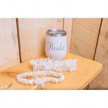 Lace Wedding Garters For Bride Pearl Stretch Prom Garter, Women Wedding Bridal Legs Garter Set Garter Belt - 象牙 - 查看 3