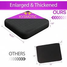 Gel Seat Cushion For Long Sitting (Super Large & Thick), Soft & Breathable, Gel Cushion For Wheelchair, Gel Chair Cushion For Hip Pain, Gel Seat Cushion For Office Chair