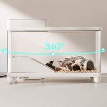 乌龟养殖缸造景家用鱼缸宠物爬台底排水专用箱