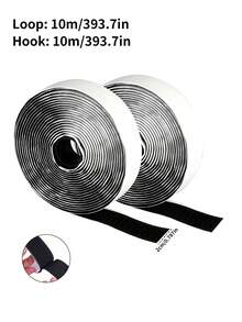 10/5/2m Tiras de gancho y bucle con adhesivo, rollos dobles de cinta adhesiva autoadhesiva de uso pesado con respaldo, cinta autoadhesiva de nailon para el hogar, la oficina, la escuela y manualidades - Multicolor - Ver 7