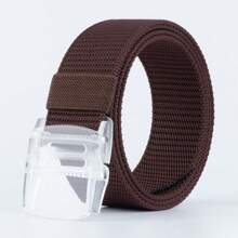 Einstellbarer transparenter Schnallen Taktischer Gürtel, Automatische Schnallen Nylon Segeltuch Gürtel für Männer und Frauen