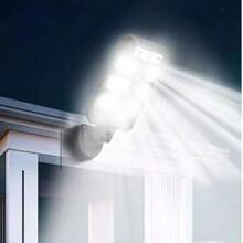 Luces solares LED potentes, luces de sensor de movimiento activadas por humanos actualizadas, luces de pared para calle, jardín, patio con 3 modos de iluminación, luces LED impermeables de alto lumen para porche y pared exterior