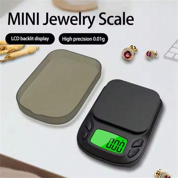 Báscula de bolsillo de precisión - Báscula digital en gramos para alimentos, joyas, onzas/granos con pantalla LCD retroiluminada - Mini báscula para viajes - Mini báscula electrónica con pantalla LCD retroiluminada, precisión de 0.01g
