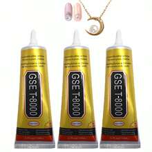 15毫升/50毫升/110毫升 T-8000 工艺胶水，多用途 T8000 超强粘合剂，适用于钻石、工艺品、服装、织物、珠宝制作，手机液体胶水 - 彩色 - 查看 11