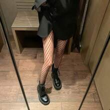 Meia-Calça/Meia-Fina/Arrastão na Altura da Coxa Adulto - Preto 1peça(Estilo aleatório) - Visão 8