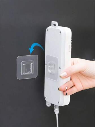 2/6/14/20pcs Strong Adhesive Hook, Easy To Install Adhesive Practical Hook - Waterproof Plastic Wall Mount, Traceless Buckle, No Need To Punch Holes, Multi-Function, Suitable For Bathroom, Kitchen, Home, Wall Hangings, Mobile Adhesive Hooks, Routers, Sockets, Photo Frames, Remote Controls - Multi-Purpose Hooks, Suitable For Bedroom, Office, Fashion Style, Practical Hooks(The Positions Of Concave And Convex Are Random)