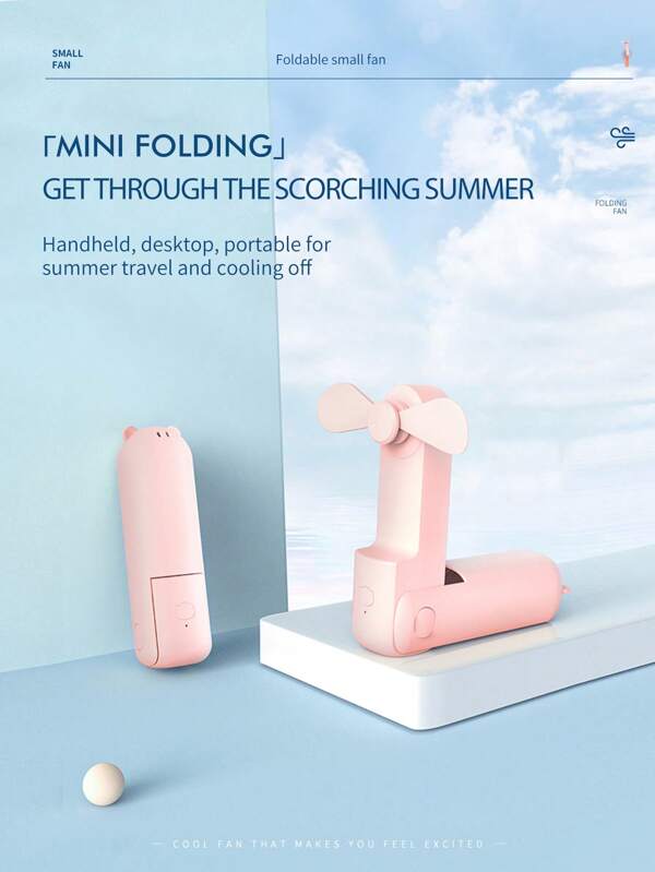Ce mini-ventilateur portable, pliable et stockable a une grande capacité, une longue durée de vie de la batterie et une forte puissance de ventilation. Il est multifonctionnel et convient à une utilisation en extérieur, pour le camping, les sports et peut être offert en cadeau. Il est disponible en plusieurs couleurs.