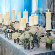 Tappovaly Flameless Flickering Battery Operated Candles 9pack Real Wax Pillar LED Candles With 10-Key Remote Control And 24 Hours Timer For Wedding, Party, Home Decoration (Ivory) - 9包象牙色真蠟 - 查看 5