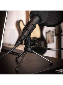 Super Lightweight Collapsible Desktop Microphone Tripod Stand With Mic Clip, Desk Mount - Chân đế để bàn - Xem 6