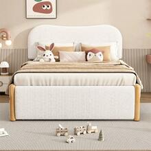 Bed Frames - White + Plush + 140cm*200cm - View 4