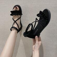 Women Heeled Sandals - 升級版黑色 - 查看 3