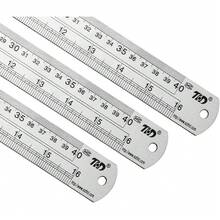 ZZTX Ruler Metal Straight Edge Stainless Steel Ruler 16 Inch Ruler Set Rulers Bulk 1 Pack - 1 - View 4