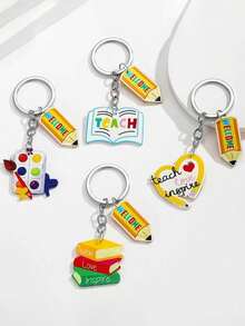 1 件返校元素钥匙扣，教师节礼物，适合送给老师、学生、同学，是完美的返校礼物 - 鑰匙扣 - 查看 8