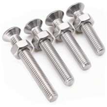 Tornillos avellanados de acero inoxidable, tornillos de cabeza plana, tornillos extra largos con tuercas, tallas M2.5, M3, M4, M5, M6