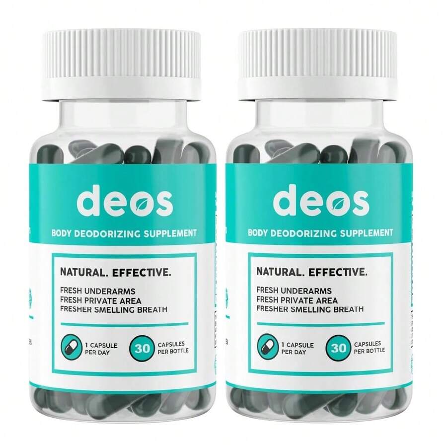 Internal Deodorant Supplement – Full Body Deodorizer For Gut Health, Skin Health, Detox & Digestion Support – Natural Odor Control Chlorophyll Pills For Head-To-Toe Freshness | 30 Capsules - deos(1 gói) - Xem 1