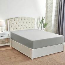 Mellanni King Fitted Sheet - Iconic Bedding Sheets With Up To 16 Inch Deep Pocket - Soft & Cooling - Fade & Stain Resistant - 1 PC (King, Light Blue) - 1364 淺灰色 - 查看 3