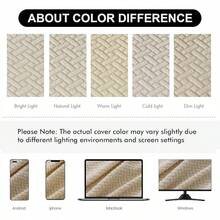 Seat Covers For Dining Room Chair Seat Slipcovers Kitchen Chair Covers (Beige, 4 Pcs) - 防水米色 - 查看 9