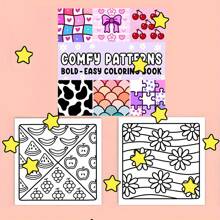 Komfortable Muster: Coco Malbuch für Erwachsene und Kinder, kräftig und einfach, schlichte und große Designs zum Entspannen mit wunderschönen, gemütlichen Mustern und Mandalas (Kräftig & Einfach Zum Ausmalen), Malbuch, Schulbedarf, Rückkehr zur Schule