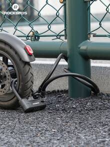 ROCKBROS 无钥匙踏板车锁，高强度防盗，易于存放，适用于自行车、摩托车、踏板车 - 彩色 - 查看 3