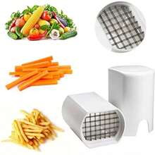 1PCS French Fry Cutter Natural Cut Rapid Slicer Vegetable Potato Tool Food Veggie Dicer Veg Chopper Kitchen Gadgets For Home Use - trắng - Xem 3