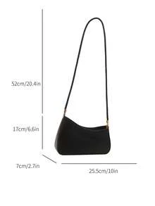 时尚新款纯色不对称个性斜挎包，多功能优雅的不对称造型女士单肩包，适合购物、钱包、逛街、年轻女性、大学生、新人和白领人士。非常适合办公室、大学、工作、商务、通勤、户外活动、旅行和郊游。