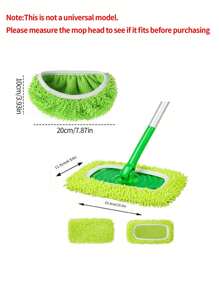 2/4/6/8PCS Green Reusable Mop Pads Refills Fit For - Washable Microfiber Wet And Dry Mop Pad Compatible With Sweeper Mops, Perfect For Surface And Hardwood Floor Cleaning(Mop Is NOT Included)