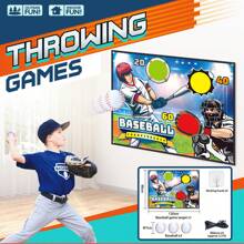 三合一棒球、橄榄球、足球投掷目标训练玩具，儿童户外运动玩具套装，夏季 - 彩色 - 查看 6