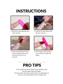 24Pcs French Short Squared False Nails With White Edge, Comes With 1Pc Jelly Gel & 1Pc Buffer Block - Instantly Elevates Your Look Press On Nails Nail Supplies Nails