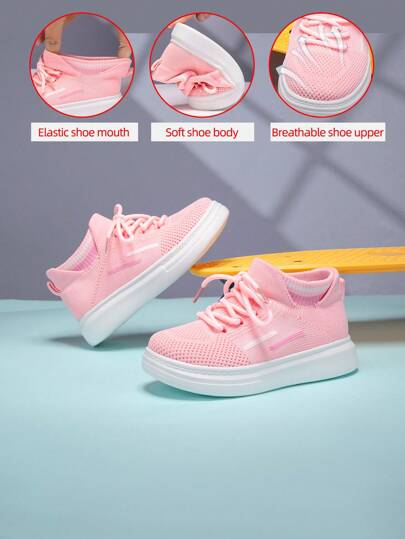 2025 New Design Soft, Comfortable & Non-Slip Children/Toddler Sports Sneakers With Breathable Mesh, Elastic Sole & Easy One-Touch Closure, Suitable For Indoor/Outdoor Walking, Running & Playtime
