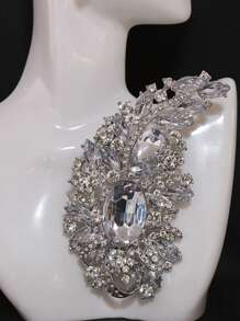 Spilla a forma di fiore in cristallo per donna, spille con strass, per borsa, maglione, cappotto, cappello, scarpe, abito, tailleur