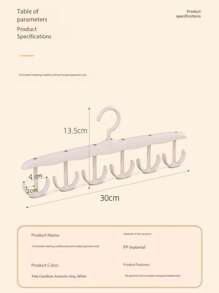 12-Hook Plastic Hanger Set: Space-SavingOrganizer For Bras, Tank Tops, And More In YourCloset