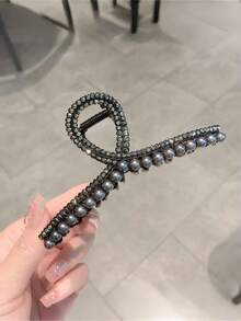 1 件女士发夹简约优雅金属夹大号发夹后脑勺新款盘发发夹头饰发夹发夹发夹，学校用品秋冬发饰女士度假装女士 - 金色 - 查看 8
