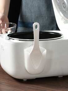 1pc Kitchen Ladle Holder, Suction Cup Spoon Rest Rack For Rice Cooker, Ladle & Soup Spoon Hanger, Household Utensil Storage