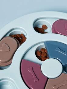 PETSIN 1 件装宠物喂食器、宠物益智喂食器玩具、狗狗智力玩具、猫狗捉迷藏喂食器、宠物训练玩具、狗狗互动食碗、宠物食物托盘、宠物食物隔间游戏盘、宠物防呛碗、宠物用品、狗狗智力玩具、小狗智商训练喂食器、猫狗觅食玩具、宠物娱乐玩具，仅供宠物使用 - 藍色 - 查看 8