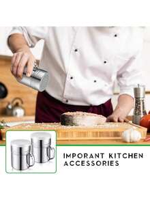 4-Piece Set – 12 Oz Aluminum Popcorn Scoops & Stainless Steel Salt Shaker Dredge, Round Bottom Utility Scoops With Finger Grip Handles For Snacks, Fries & Popcorn Machines - 1 - View 5