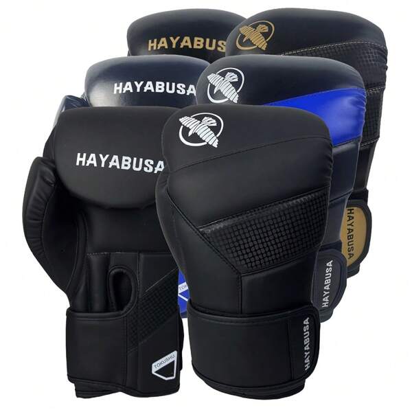 Guantes de boxeo negros mate clásicos HAYA, para personas de 4 a 99 años, unisex, para MMA, boxeo, combate, taekwondo, sanda, sacos de golpeo, Muay Thai, protección de manos para peleas, equipo de boxeo cómodo y transpirable, la opción del boxeador